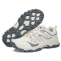 White Wide-Toe Trail Mesh Sneakers 667
