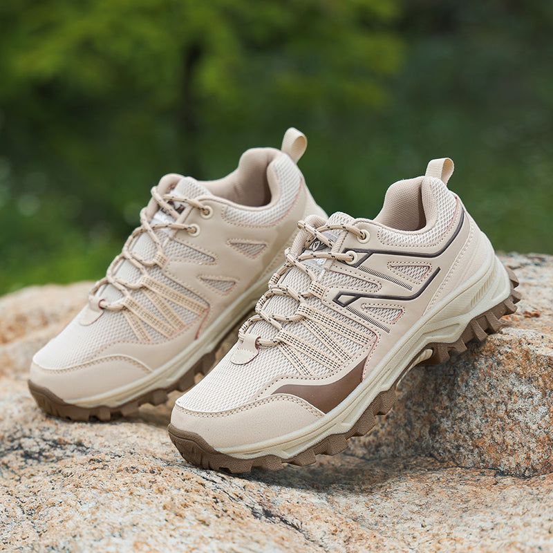 Beige Wide-Toe Trail Mesh Sneakers 667 (Copy)