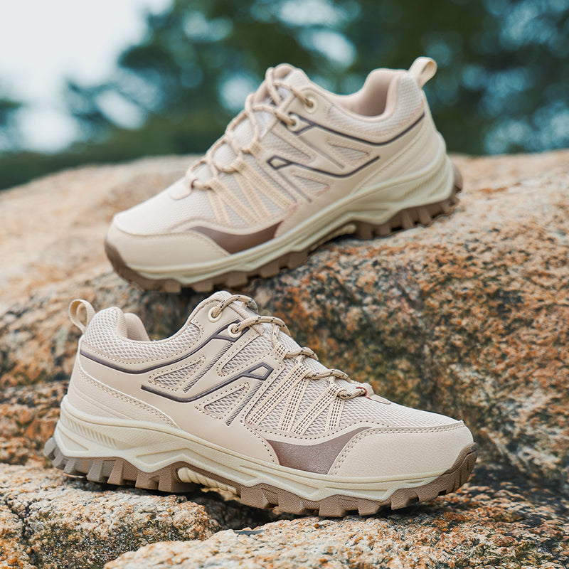 Beige Wide-Toe Trail Mesh Sneakers 667 (Copy)
