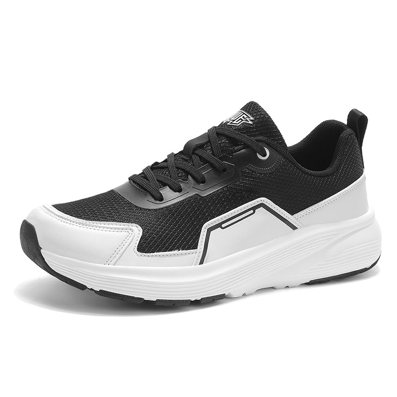 Black & White Wide-Fit Chunky Sneakers A63
