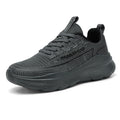 Dark Grey Textured Casual Sport Sneakers 7602