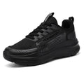 Black Textured Casual Sport Sneakers 7602