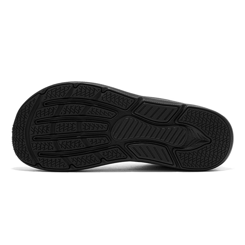 Black Wide-Toe Knit Sneakers A78