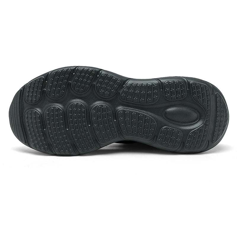 Dark Grey Textured Casual Sport Sneakers 7602