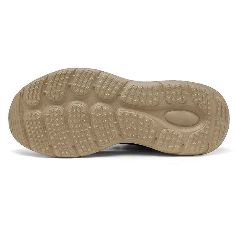 Beige Textured Casual Sport Sneakers 7602