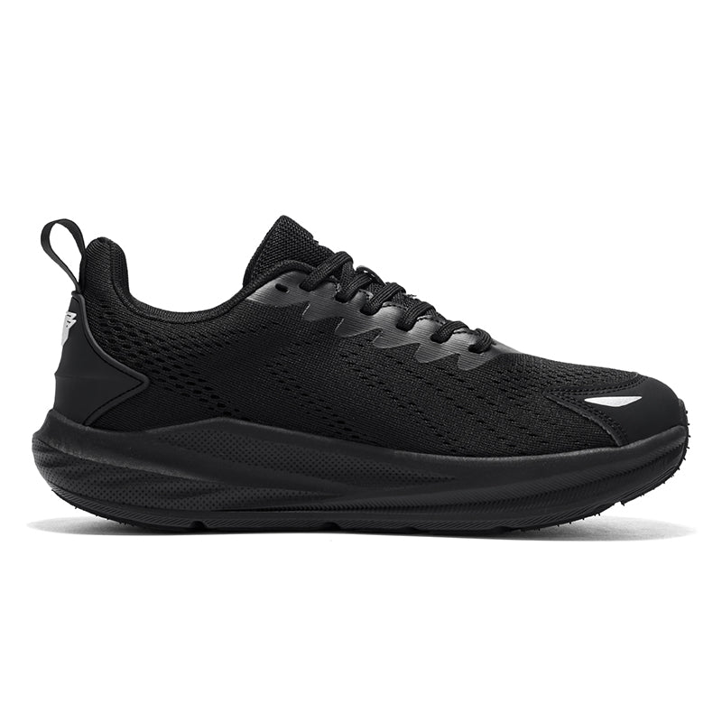 Black Wide-Toe Knit Sneakers A78
