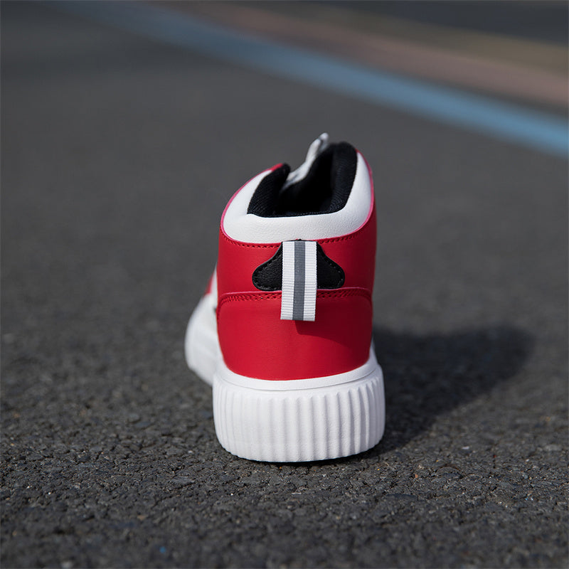 Red Classic Mid-Top Sneakers 089