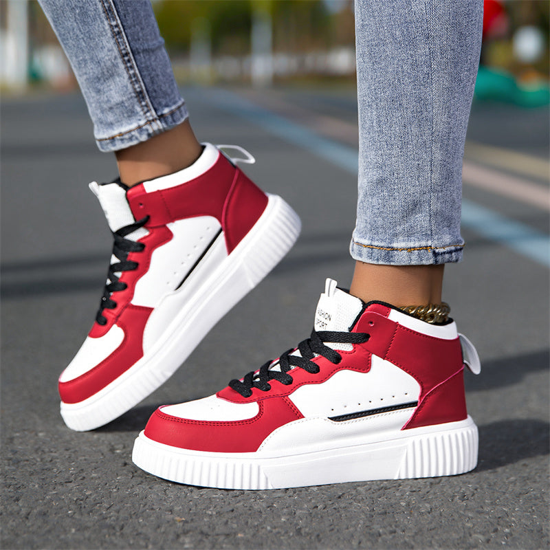 Red Classic Mid-Top Sneakers 089