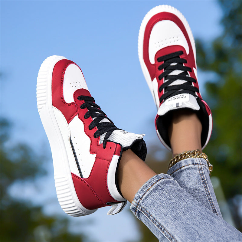 Red Classic Mid-Top Sneakers 089