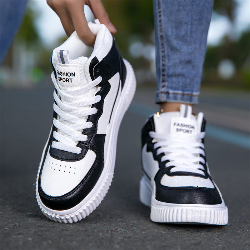Black Classic Mid-Top Sneakers 089