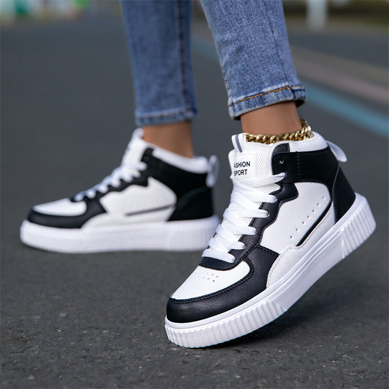 Black Classic Mid-Top Sneakers 089