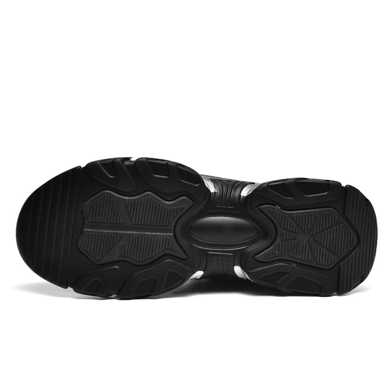Black Layered Mesh Chunky Sneakers 10061
