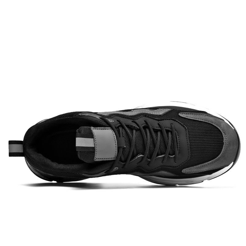 Black Layered Mesh Chunky Sneakers 10061