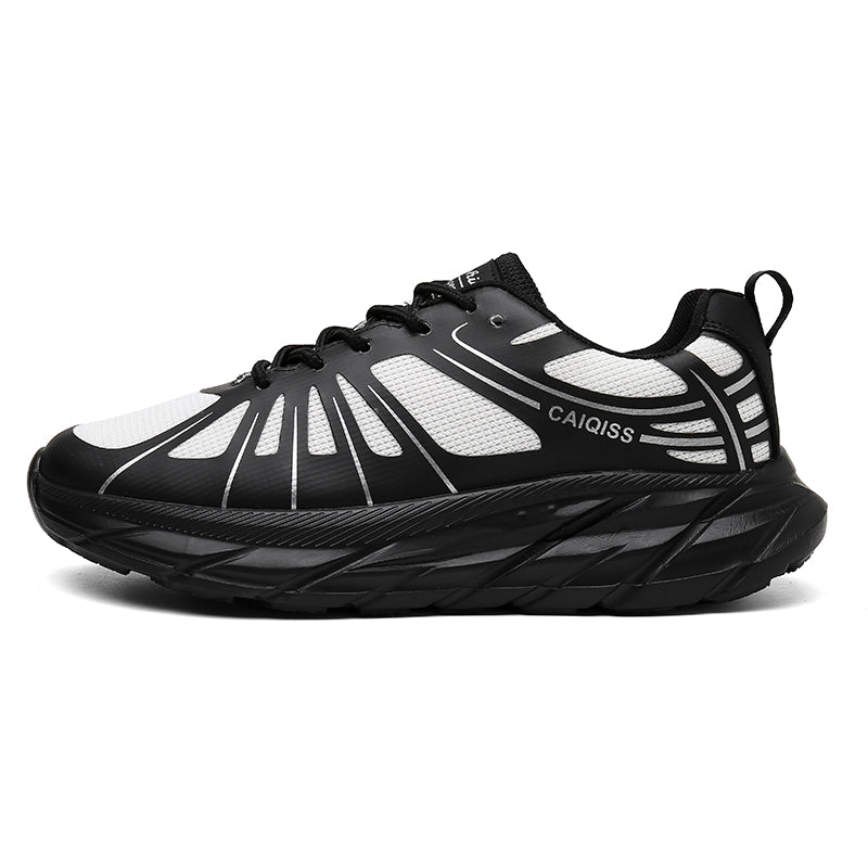 Black Dynamic Panel Athletic Sneakers Q5