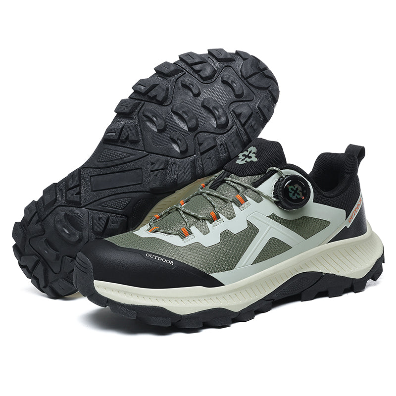 Green Water-Resistant Hiking Shoes A627