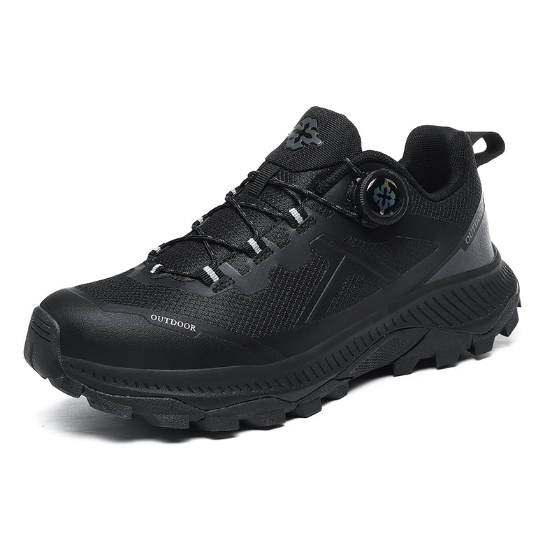 Black Water-Resistant Hiking Shoes A627
