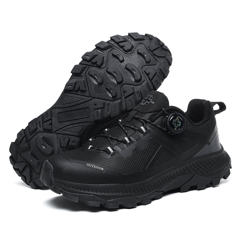 Black Water-Resistant Hiking Shoes A627