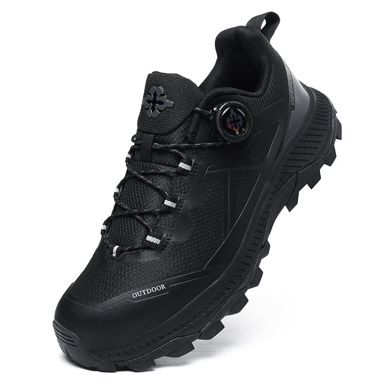 Black Water-Resistant Hiking Shoes A627