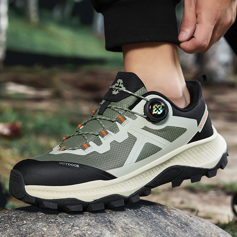 Green Water-Resistant Hiking Shoes A627