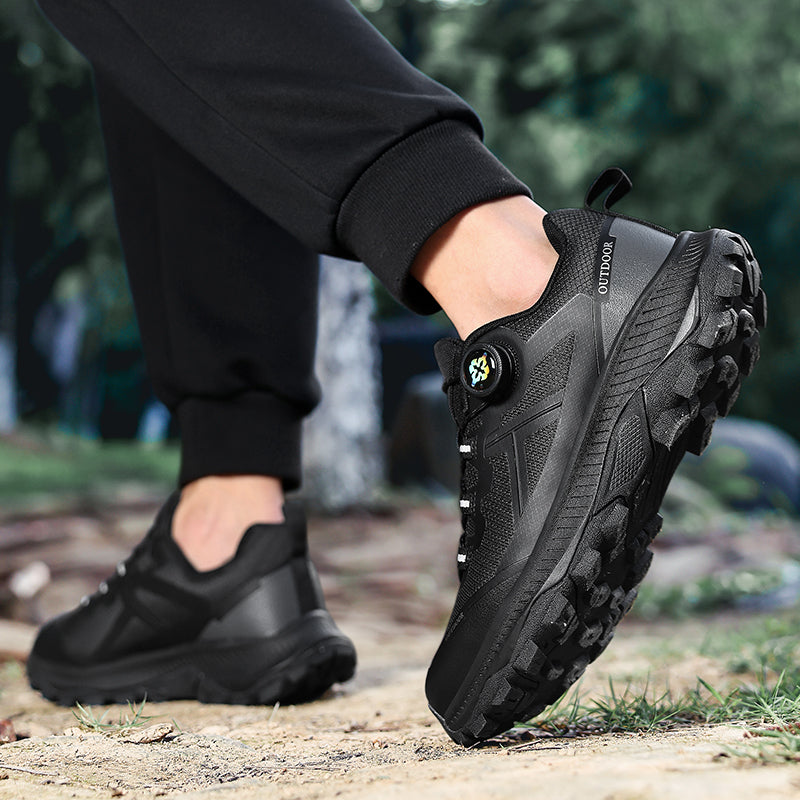 Black Water-Resistant Hiking Shoes A627