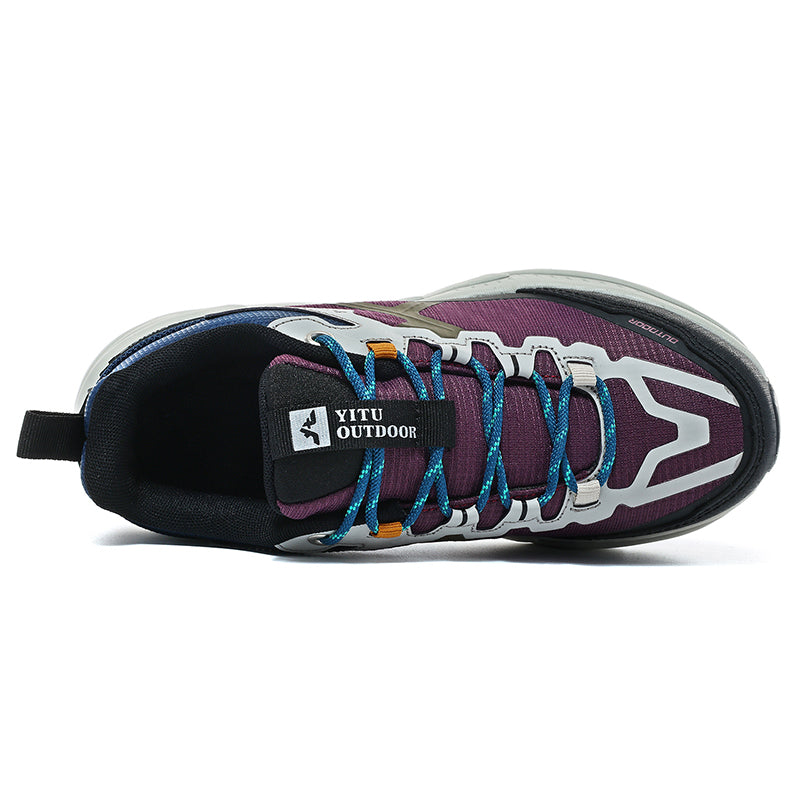 Burgundy Lightweight Outdoor Casual Sneakers A88