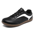 Black Wide-Toe Platform Casual Sneakers K620