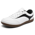 White Wide-Toe Platform Casual Sneakers K620