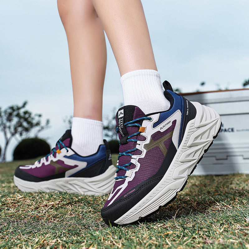 Burgundy Lightweight Outdoor Casual Sneakers A88