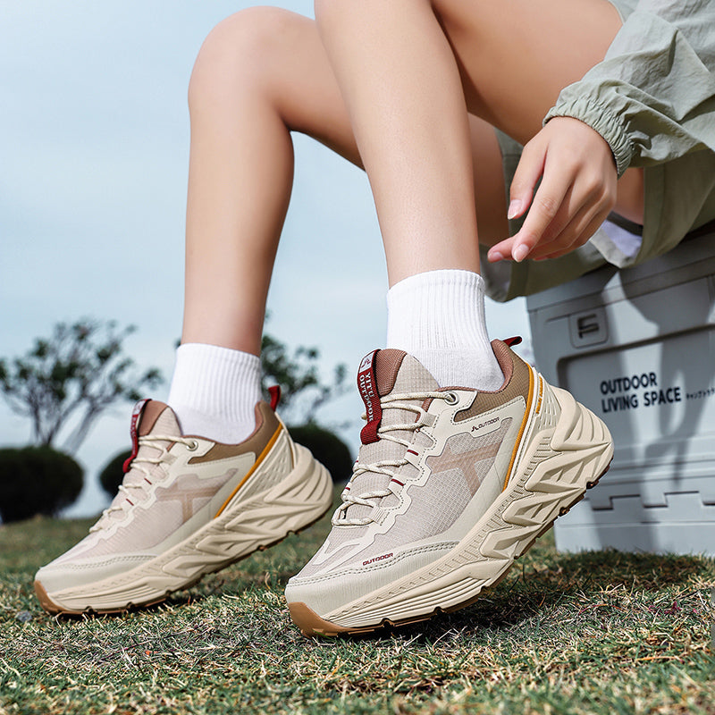 Beige Lightweight Outdoor Casual Sneakers A88