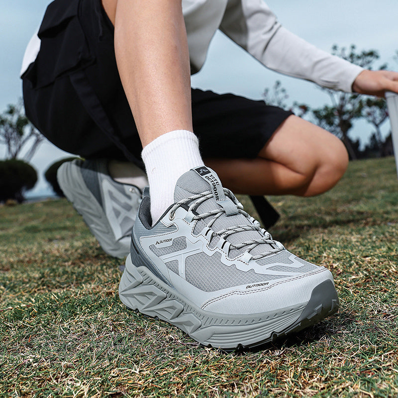Gray Lightweight Outdoor Casual Sneakers A88